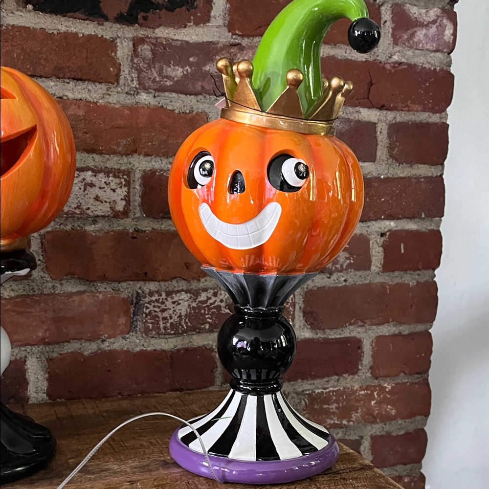 Festive Orange Pumpkin Decor by [Brand] - Picture 3 of 13
